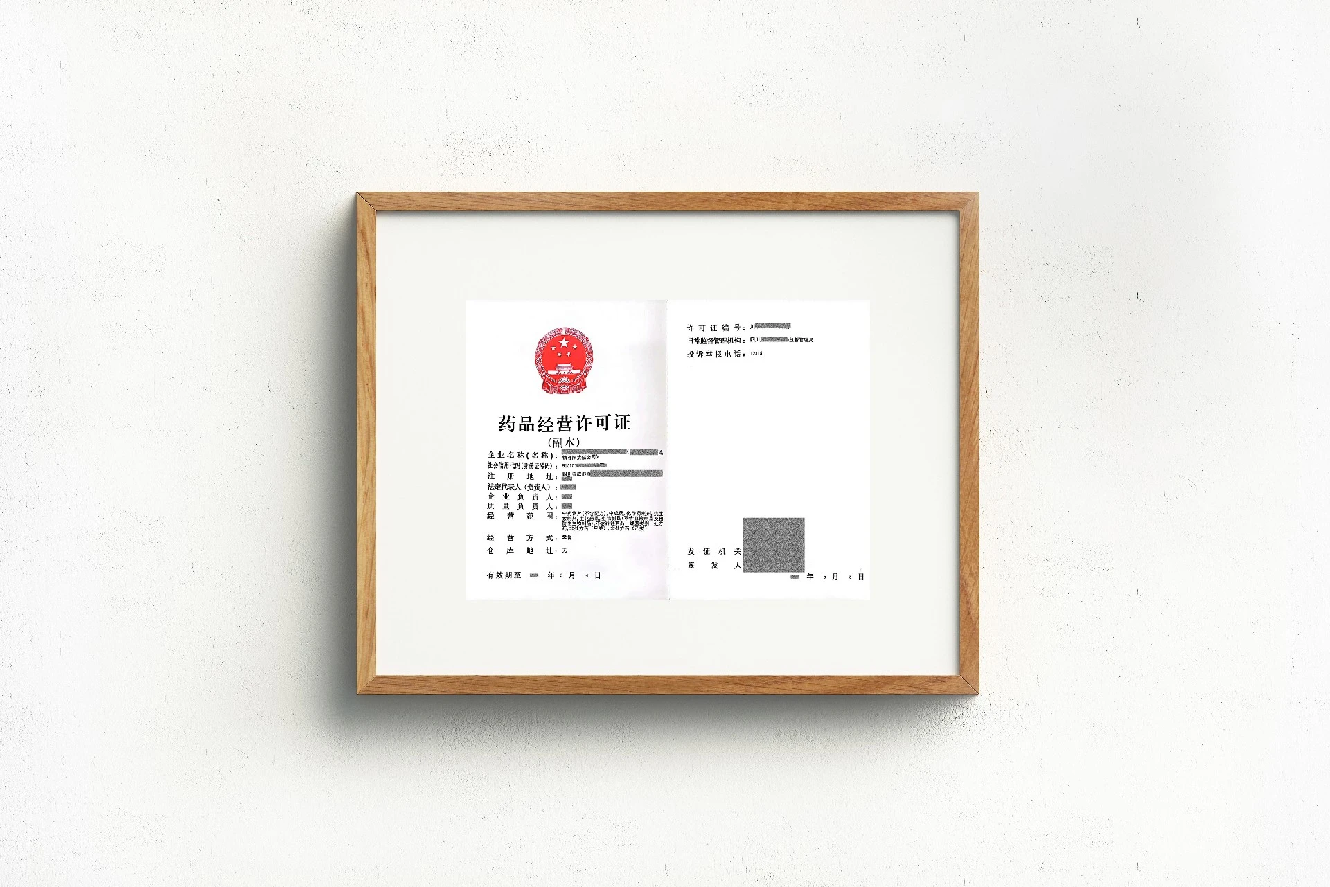 药品经营许可证案例图 2